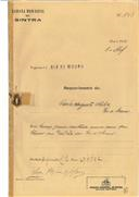 Construção de moradia em Rio de Mouro em nome de Carlos Augusto Nobre, com o Processo nº OB 143/1922, com a licença de construção nº 78 de 11/05/1922.