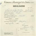 Registo de velocípede de marca Oriental, com o nº 5321, em nome de Francisco da Luz Anastácio, morador em Assafora.