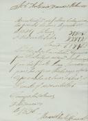 Carta de Manuel do Nascimento feitor das casas do Marquês de Marialva relativa às folhas da despesa do mês de Janeiro de 1826 das suas Quintas.