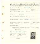 Registo de matricula de velocipedista em nome de Salvador Dias Batista, morador na Assafora, com o nº de inscrição 6418.