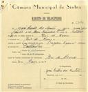 Registo de velocípede de marca Origem especial, com o nº 6346, em nome de José Castro dos Santos, morador em Rio de Mouro.