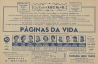 Programa do filme "Páginas da Vida" com a participação de Anne Baxter, Jeanne Crain entre outros. 