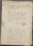 Feito cível de conta de testamento contra Maria do Rosário enquanto testamenteiro de seu sogro José Vital Pinheiro da Veiga, morador no Arrabalde da Vila de Sintra.