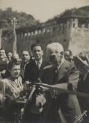 Presidente da República, General António Óscar de Fragoso Carmona, na inauguração da sede da Banda dos Bombeiros Voluntários de Colares.