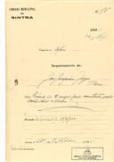 Construção de uma casa na Azoia ,em nome de José Joaquim Jorge com o Processo OB nº 95/1925, com a licença de construção nº 275 de 07/09/1925.