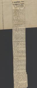 Festa na Tapada das Necessidades em homenagem à Missão Academica Brasileira, publicado no Jornal "A Voz de Lisboa".