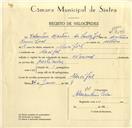 Registo de velocípede de marca Nacional, com o nº 9640, em nome de Valentim Martins dos Santos Leal, morador em Mucifal.