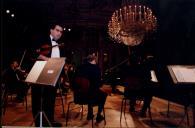 Concerto de Maria João Pires, Augustin Dumay, Gérard Caussé, Ariane Granjon e Jian Wang durante o Festival de Musica de Sintra, na sala da música do Palácio Nacional de Queluz.