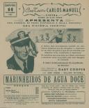 Programa do filme "Marinheiros de Água Doce" com a participação de Jane Greer e Millard Mitchell.