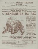 Programa do filme "A Mensageira da Paz" com a participação de Ana Mariscal, Roberto Rey, Fernando Rey e Juan Espantaleon.