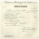 Registo de velocípede com o nº 4889, em nome de Inocêncio Jorge da Silva, morador em Banzão.