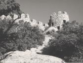 Vista parcial da alcáçova do Castelo dos Mouros em Sintra.