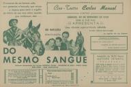 Programa do filme "Do Mesmo Sangue" com a participação de Anthony Quinn, Katherine de Mille, Ducky Kanie, Elise Knox e Kane Richomond.