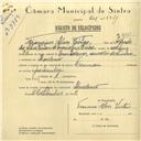 Registo de velocípede de marca Leuman, com o nº 6011, em nome de Francisco Alves Vistas, morador em Morelena.