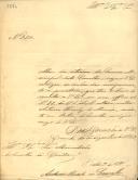 Ofício do Administrador do Concelho de Coruche, António Duarte de Carvalho, ao Administrador do Concelho de Sintra, pedindo que se dé cumprimento à carta precatoria contra António Tomás de Miranda, residente em Belas.