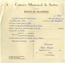 Registo de velocípede com o nº 9764, em nome de José Fernando Alves Gama, morador em Quinta de S. Pedro, Rio de Mouro.