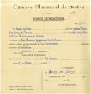 Registo de velocípede com o nº 6354, em nome de Luís da Silva, morador em São Marcos.