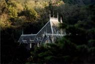 Pormenor do telhado do Chalet Biester em Sintra.