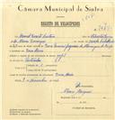 Registo de velocípede de marca Jofil, com o nº 7367, em nome de Manuel Duarte Caetano, morador em Dona Maria.