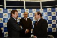 Conferência de imprensa dada pelo Presidente da Federação Portuguesa de Futebol, Gilberto Madail e o Presidente da Câmara Municipal de Sintra, Fernando Reboredo Seara, durante o lançamento da primeira pedra da casa das seleções de Sintra.