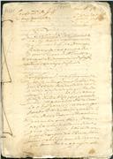 Feito cível de resíduos de testamento de João Luís, morador em Casas Novas, cujo testamenteiro foi Domingos Francisco, morador em Almoçageme.