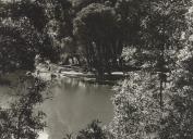 Vista parcial da Lagoa Azul na serra de Sintra.