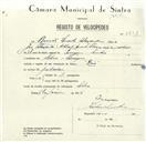 Registo de velocípede de marca Raio, com o nº 8471, em nome de Romão Duarte Alexandre, morador em Silva, Terrugem.