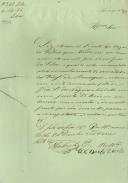 Atestado passado pelo Regedor Francisco António Raposo, da freguesia de Almargem do Bispo, comprovando que João, filho de José da Silva, morador no lugar dos Negrais, trabalhava na lavoura com uma junta de bois e arado.