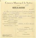 Registo de velocípede de marca Flyer, com o nº 6984, em nome de Maria de Lurdes Gonçalves Aniceto, moradora em Cacém de Cima.