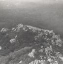 Vista aérea do Castelo dos Mouros em Sintra.