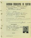 Registo de matricula de velocipedista em nome de Guilherme Adrião, morador em Covas, com o nº de inscrição 1766.