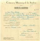 Registo de velocípede de marca Marialva, com o nº 7591, em nome de José Pires Salvado, morador em Mem Martins.