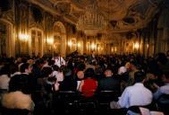 Público para assistir ao Concerto de Grigory Sokolov, na sala da música do Palácio Nacional de Queluz, durante o Festival de Música de Sintra.