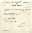 Registo de velocípede de marca Flecha, com o nº 4772, em nome de Carlos Alberto Tavares [Cazenave], morador em Almoçageme.