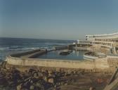 Danos causados pela intempérie na piscina do Hotel das Arribas na Praia Grande.