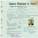 Registo de matricula de velocipedista em nome de José Joaquim Gomes de Oliveira, morador em Vila Verde, com o nº de inscrição 796.