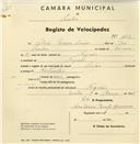 Registo de velocípede de marca Super, com o nº 1113, em nome de Sabino Pedroso Simões, morador em Negrais.