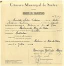 Registo de velocípede de marca Kreidler, com o nº 7161, em nome de Arnaldo Artur Calaim, morador em Ribeira de Rio de Cões.