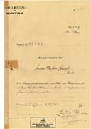 Construção de prédio na Rua Celestino Balsemão, Queluz em nome de Jordão Paulino Spínola, com o Processo nº OB 133/1922, com a licença de construção nº 73 de 11/05/1922.