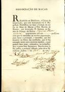 Apólices passadas a Francisco Perez de Sousa para participar na negociação da nau Rainha de Nantes pela viagem que fez a Macau.