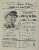 Programa do filme "A Culpa é do Papá" com a participação de Irene Dunne, William Powell, Elizabeth Taylor, Edmund Gwenn e Zazu Pits.