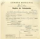 Registo de velocípede de marca Cycles Pombal, com o nº 3172, em nome de Albertino Simões Parcelas, morador em Faião.