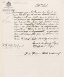 Circular do Chefe da 1ª Repartição do Governo Civil de Lisboa, José Freire Galo do Amaral,  ao Administrador do Concelho de Sintra, ordenando que no futuro as praças de cavalaria e infantaria requisitados, encontre sempre as comodidades de alojamento e alimentação necessária.