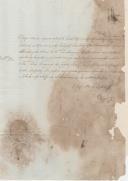 Certificado de missas pela alma de D. Pedro de Menezes, Marquês de Marialva, no Real Hospício dos Missionários Capuchinhos Italianos, mandadas celebrar pela Duquesa de Lafões, sua filha.