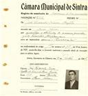Registo de matricula de carroceiro de 2 ou mais animais em nome de José Ricardo Nunes Caspêta, morador em Casas Novas, com o nº de inscrição 2106.
