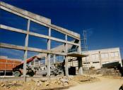 Construção do pavilhão gimnodesportivo da Escola Secundária Matias Aires no Cacém.