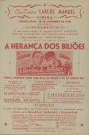 Programa do filme "A Herança dos Biliões" com a participação de Eddie Cantor, Joan Davis, Allyn Joslyn, Charles Dingle e Dobby Driscoll.