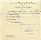Registo de velocípede de marca Raio, com o nº 9694, em nome de Braselino José da Costa e Silva, morador em Pendão.