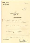 Ampliação de prédio em Mucifal, em nome de Maria D' Assunção Nunes, com o Processo OB nº 369/1924, com a licença de construção nº 296 de 13/08/1924.
