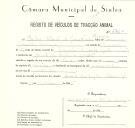 Registo de um veiculo de duas rodas tirado por um animal de espécie asinina destinado a transporte de mercadorias em nome de Carlos Alberto de Jesus Ferreira, morador na Quinta dos Anjos, Baratã.